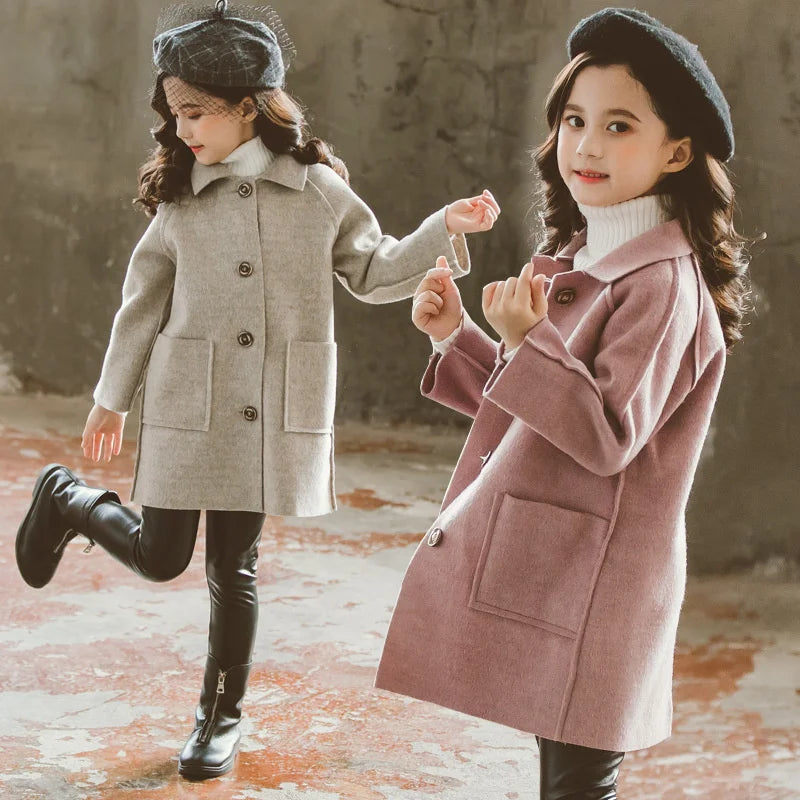 Winter Kids Wool Blend Coats